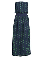 Cynthia Cotton Eyelet Midi-Dress