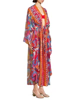 Phebe Printed Tie-Waist Maxi Dress