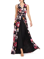 Arlo Floral Organza Walk-Thru Jumpsuit