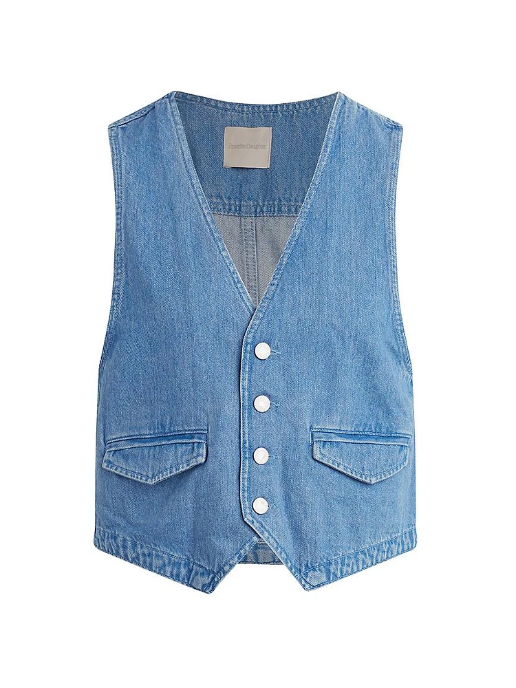 The Poppy Denim Vest