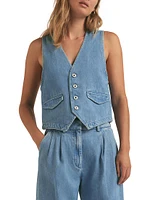 The Poppy Denim Vest