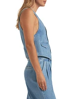 The Poppy Denim Vest