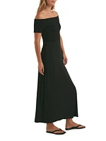 The Genevieve Off-The-Shoulder Maxi Dress