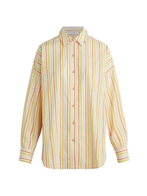 The Ex-Boyfriend Striped Cotton Shirt