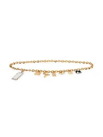 Miami Crystal-Embellished Pendant Chain Belt