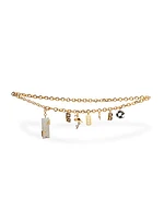 Miami Crystal-Embellished Pendant Chain Belt