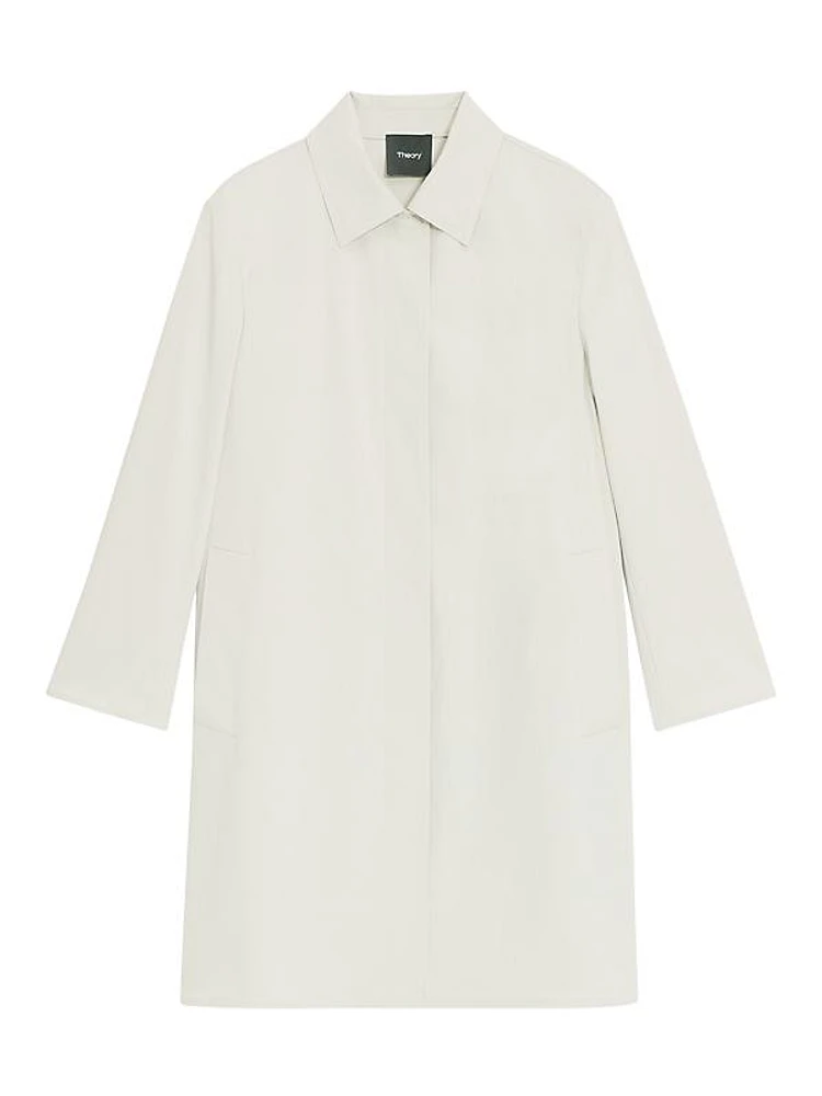 Cotton-Blend Car Coat