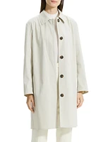 Cotton-Blend Car Coat