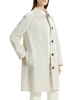 Cotton-Blend Car Coat