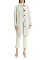 Cotton-Blend Car Coat