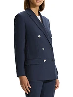 Boxy Double-Breasted Blazer