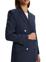 Boxy Double-Breasted Blazer