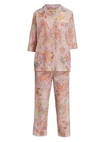 Coco Paisley Cotton-Silk Pajamas