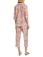 Coco Paisley Cotton-Silk Pajamas