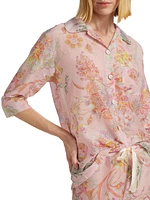 Coco Paisley Cotton-Silk Pajamas