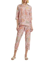 Coco Paisley Cotton-Silk Pajamas