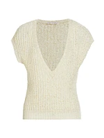 Soraya Knit Plunging V-Neck Vest