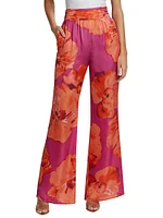 Robin Floral Wide-Leg Pants