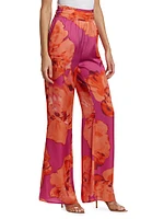 Robin Floral Wide-Leg Pants