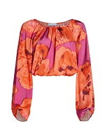 Aria Floral Blouson Top