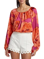 Aria Floral Blouson Top