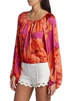 Aria Floral Blouson Top