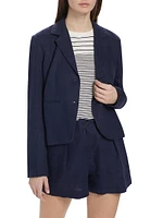 Boy Boxy Linen & Cotton Blazer