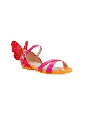 Little Girl's & Chiara Embroidered Sandals