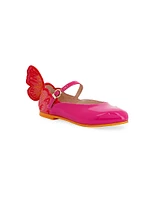 Little Girl's & Chiara Embroidered Satin Flats