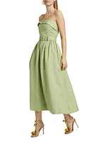 Amparo Strapless Midi-Dress