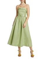 Amparo Strapless Midi-Dress