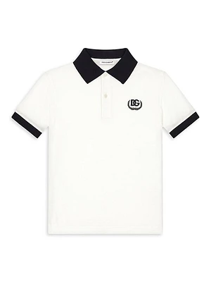 Little Boy's & Logo Polo Shirt