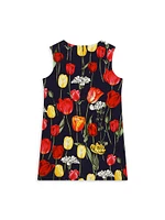 Little Girl's & Tulip Floral Shift Dress