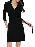 Jeanne Wrap Cocktail Dress