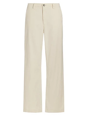 Caden Mid-Rise Straight-Leg Pants