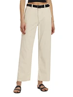 Caden Mid-Rise Straight-Leg Pants