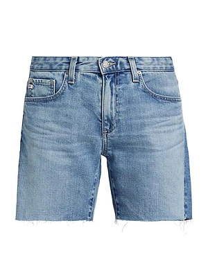 Becke Stretch-Denim Frayed Jean Shorts