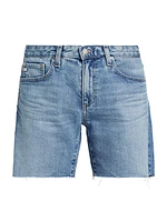 Becke Stretch-Denim Frayed Jean Shorts