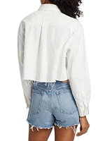 Southfork Denim Crop Shirt