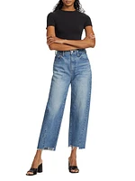 Cloverhill High-Rise Wide-Leg Crop Jeans