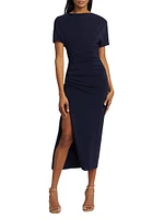 Jersey Ruched T-Shirt Midi-Dress