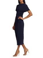 Jersey Ruched T-Shirt Midi-Dress