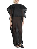 Cumulus Mesh Structured Maxi Dress