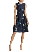 Betsy Floral Fil Coupé Dress