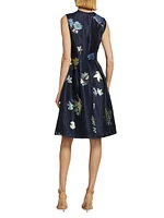 Betsy Floral Fil Coupé Dress