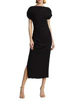 Florence Ruched Crepe Dress