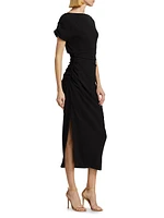 Florence Ruched Crepe Dress