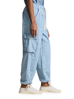 Chambray Cargo Pants