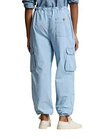 Chambray Cargo Pants