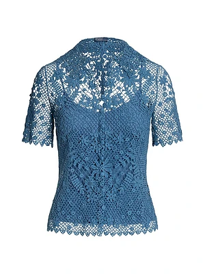 Floral Cotton Lace Blouse